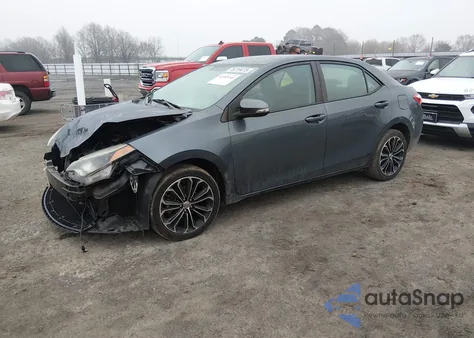 2015 Toyota Corolla S Plus из США, поврежденный, VIN 2T1BURHE0FC233571